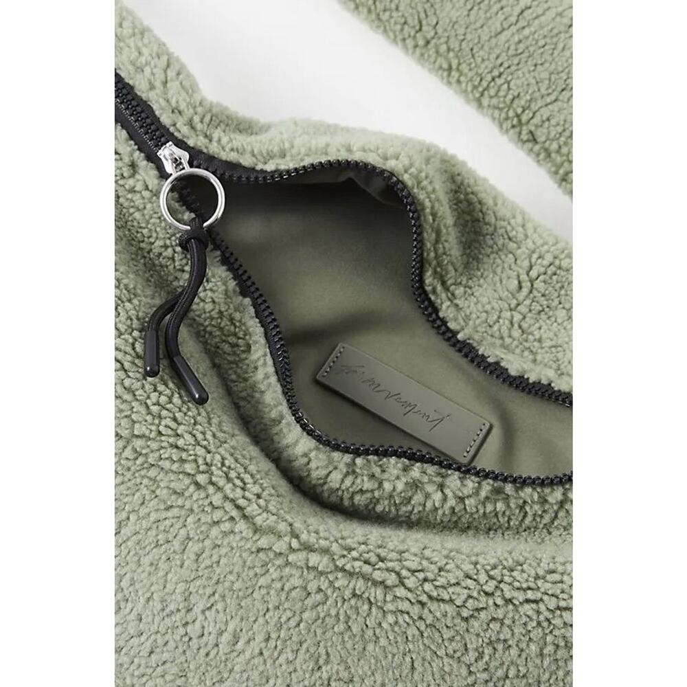 FREE PEOPLE  Overachiever Sherpa Sling Bag - Green NEW $78! - Picture 6 of 6